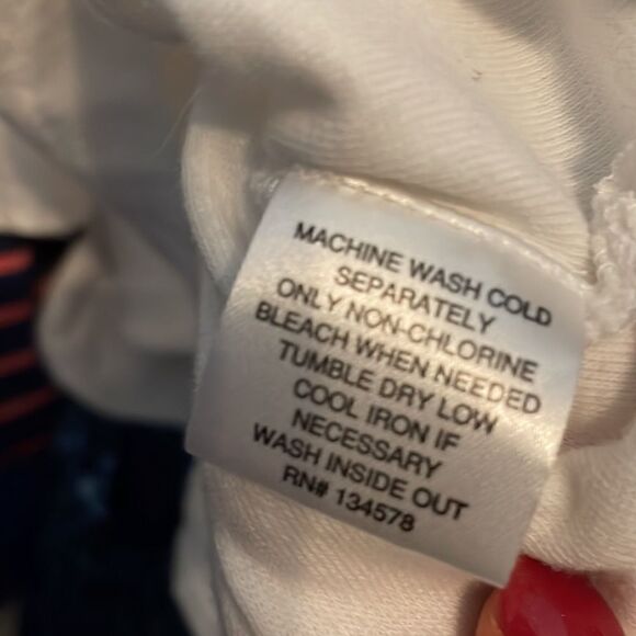 Vineyard Vines Women's Sweater Swimsuit Cover Up White Pink Size Medium - 💕🌻💕 - Picture 7 of 10